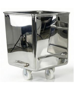 300L Mirror Finish T304 Stainless Steel Meat Buggy - (DIN 9797 Compatible)